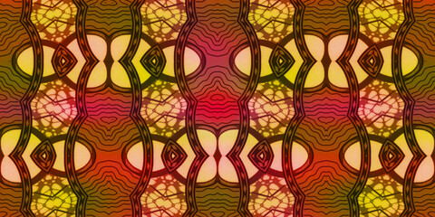 African fabric &ndash; Colored pattern