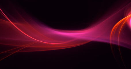 3D rendering abstract multicolor fractal light background