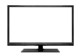 modern digital computer monitor isolated on white