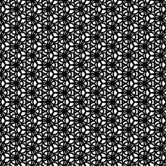 seamless mosaic with abstract figures drawn for coloring on a white background, vector