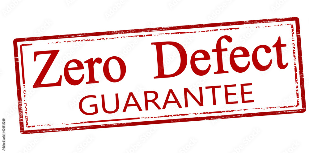 Sticker zero defect guarantee