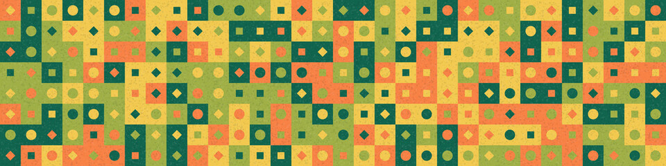 Abstract Geometric Pattern generative computational art illustration