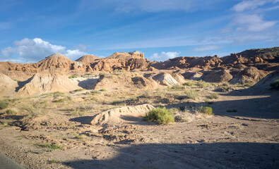 Out of this world Goblin Valley State Park unique mushroom shaped sandstone hoodoos and formations in a strange semi desert setting in Green River Utah