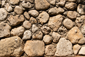wall of old stone as background