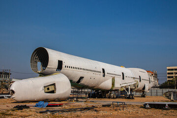 A Boeing 747 or Jumbo Jet in Pattaya District Chonburi Thailand
