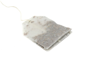 tea bag on a white isolated background