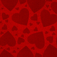 red hearts background