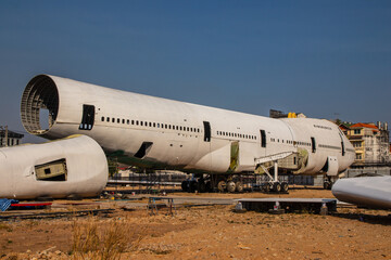 A Boeing 747 or Jumbo Jet in Pattaya District Chonburi Thailand