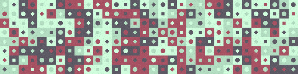 Abstract Geometric Pattern generative computational art illustration