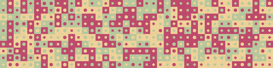 Abstract Geometric Pattern generative computational art illustration