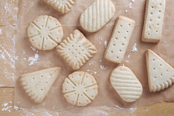 Various shortbread biscuits