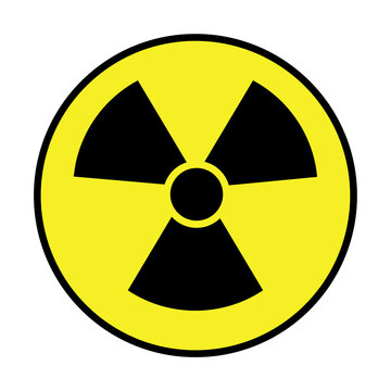 Radioactive sign vector