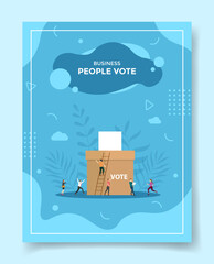 people vote for template of banners, flyer, books cover, magazine