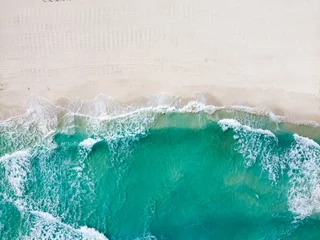 Stoff pro Meter Drone photo Playa Ballenas, Cancun, Mexico © jpbarcelos