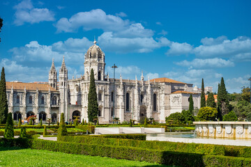 The Hieronymites Monastery, Mosteiro dos Jeronimos is located in Lisbon Portugal. UNESCO as a World...