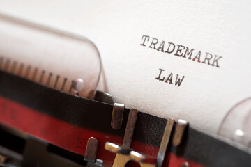 Trademark law concept