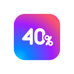 40%
