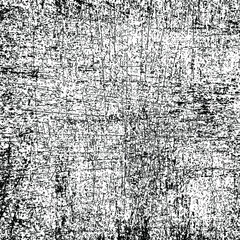 Grunge black and white pattern. Monochrome particles abstract texture. Background of cracks, scuffs, chips, stains, ink spots, lines. Dark design background surface. Eps10 vector illustration.