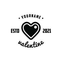 Set Of Hand Drawn Happy Valentine's Day Letters - Typographic Background With Ornaments, Hearts, Ribbon and Arrow