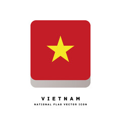 National Flag designed like a square icon[Vietnam]