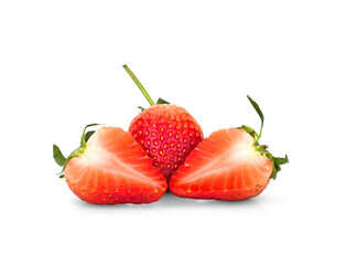 Strawberry isolated on white background. Clipping Path