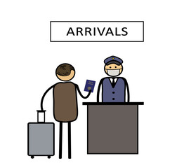 Passport Control Arrival Airport