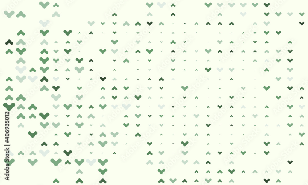 Poster light green vector layout with triangles or arrows. pattern can be used for any projects.