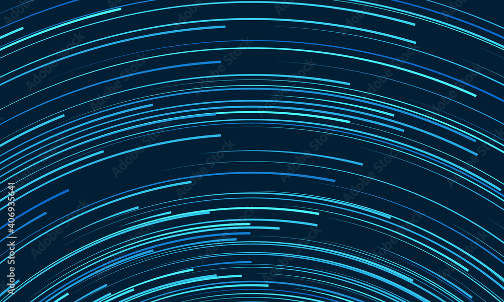 Aufkleber abstract blue background with lines in circle