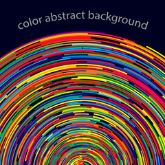 multicolor abstract background with circle lines