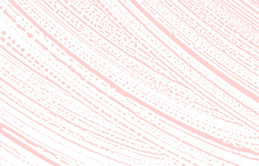 Grunge texture. Distress pink rough trace. Extraordinary background. Noise dirty grunge texture. Precious artistic surface. Vector illustration.