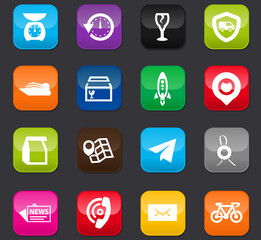 Post service icons set