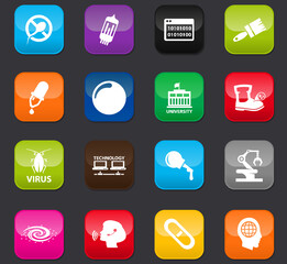 Science icons set
