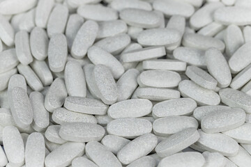 Medicine background of gray painkillers