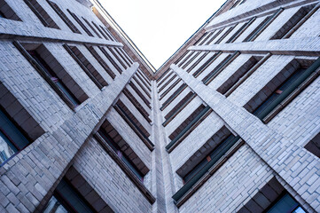 Skyscraper bottom view.