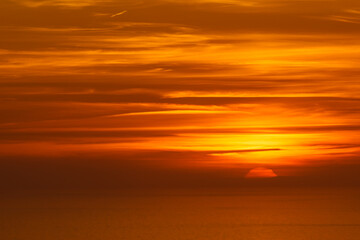Sunset over sea