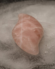 Stone gua sha on the ice