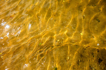 Clear water on sand botttom. Abstract pattern.