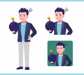 Young man in a jacket