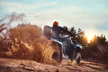 Gordijnen Cross-country quad bike race, extreme sports © 6okean