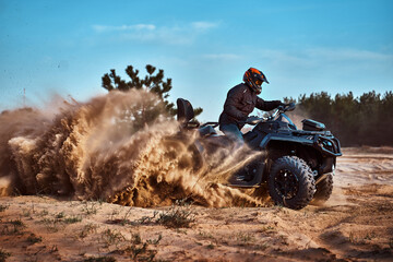 Cross-country quad bike race, extreme sports © 6okean