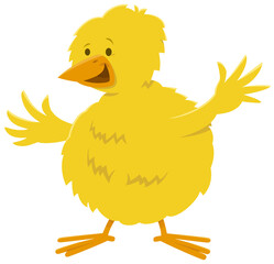 little yellow chick farm animal comic character