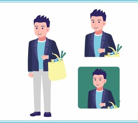 Young man in a jacket