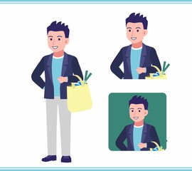 Obraz premium Young man in a jacket