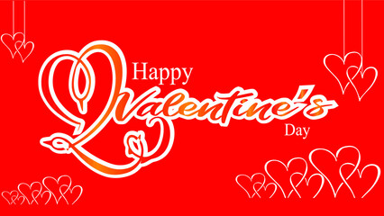 valentine's day background with red concept