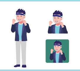 Young man in a jacket