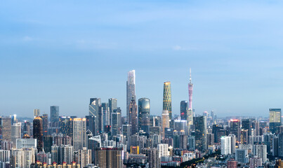 Guangzhou modern urban cityscape skyline