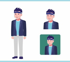 Young man in a jacket