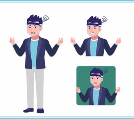 Young man in a jacket