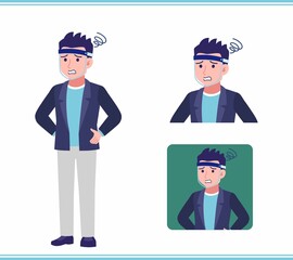 Young man in a jacket