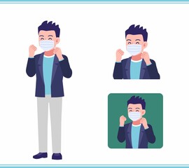 Young man in a jacket